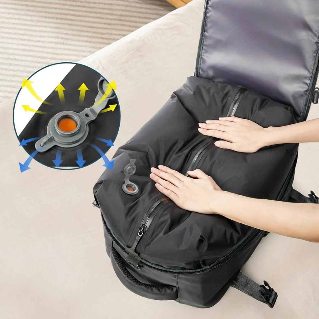 Zaino sottovuoto "SQUEEZY" a prova di Ryanair