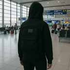 Felpa Ryanair "Ninja" con Zaino Integrato, più spazio in volo, zero ansia bagagli